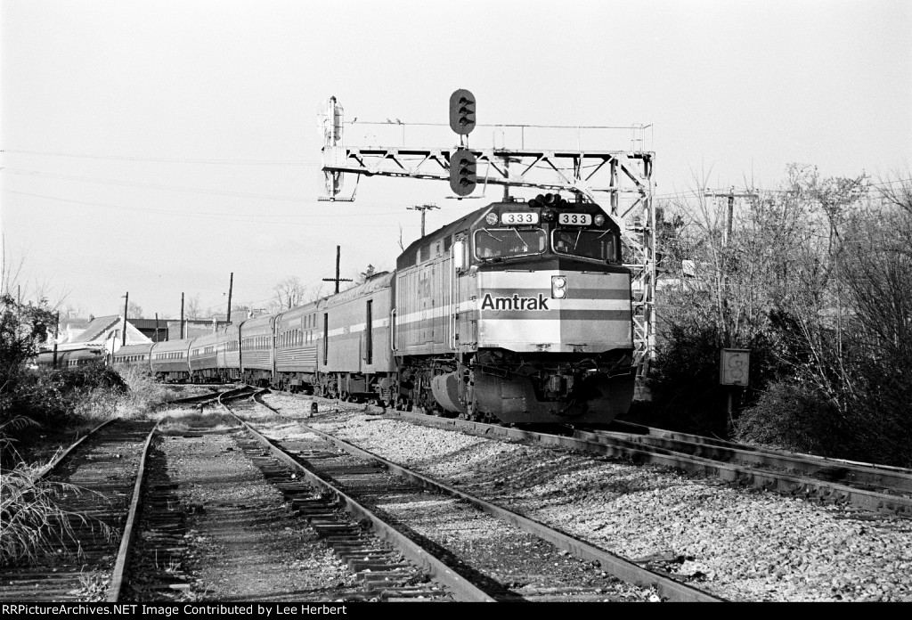 Amtrak Cardinal in Orange, VA 35 years earlier